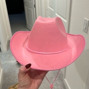 Pink cowboy hat